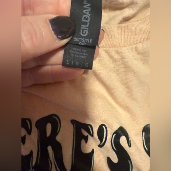 Gildan Halloween Black and Orange Oversized Graphic T-Shirt - Picture 4 of 7